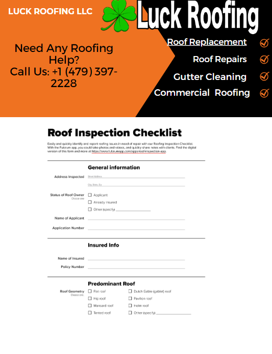 Commercial Roof Inspection checklist