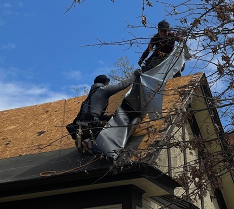storm damaged roof