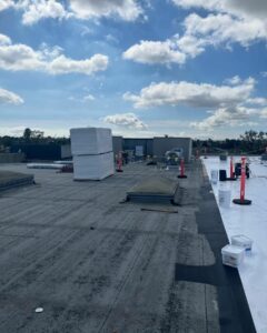 commercial roof bitumen repairs and roof replacement